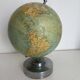 Vintage 1900 terrestrial globe by Bertaux and Thomas in plaster