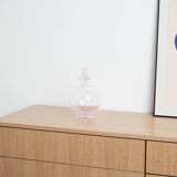 Glass carafe, Italian design, 1970s, manufactured in Italy