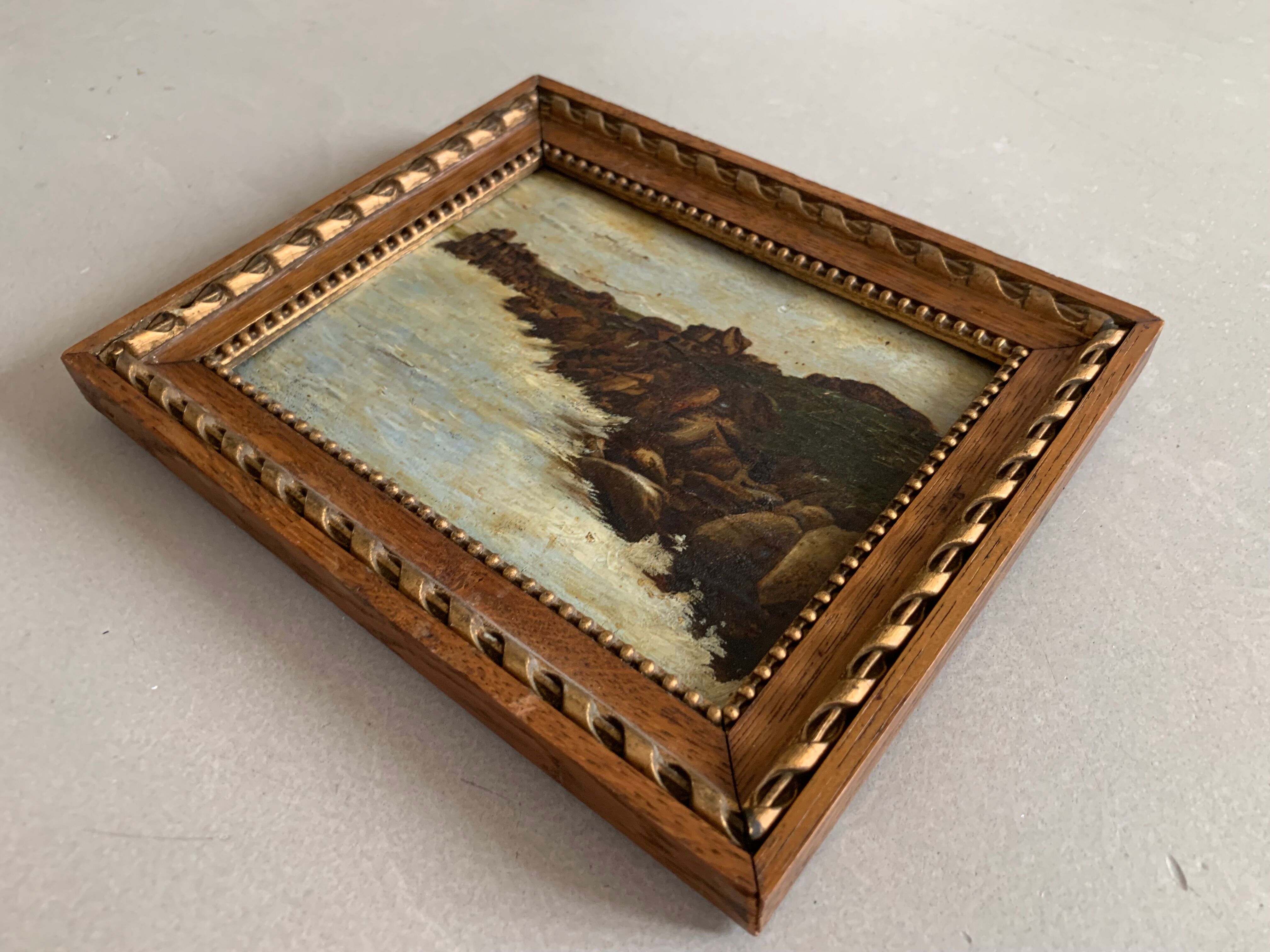 Huile sur panneau, tableau ancien