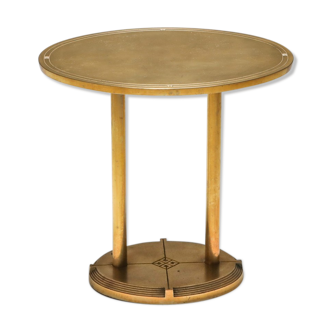 Table d'appoint en laiton moulé par Peter Ghyczy - 1980