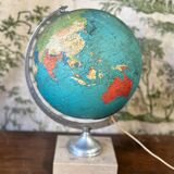 Globe terrestre lumineux 1965 édition Taride