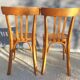 Paire chaises bistrot 1950 Mahieu Made in France