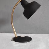 Lampe de bureau cocotte noire et dorée