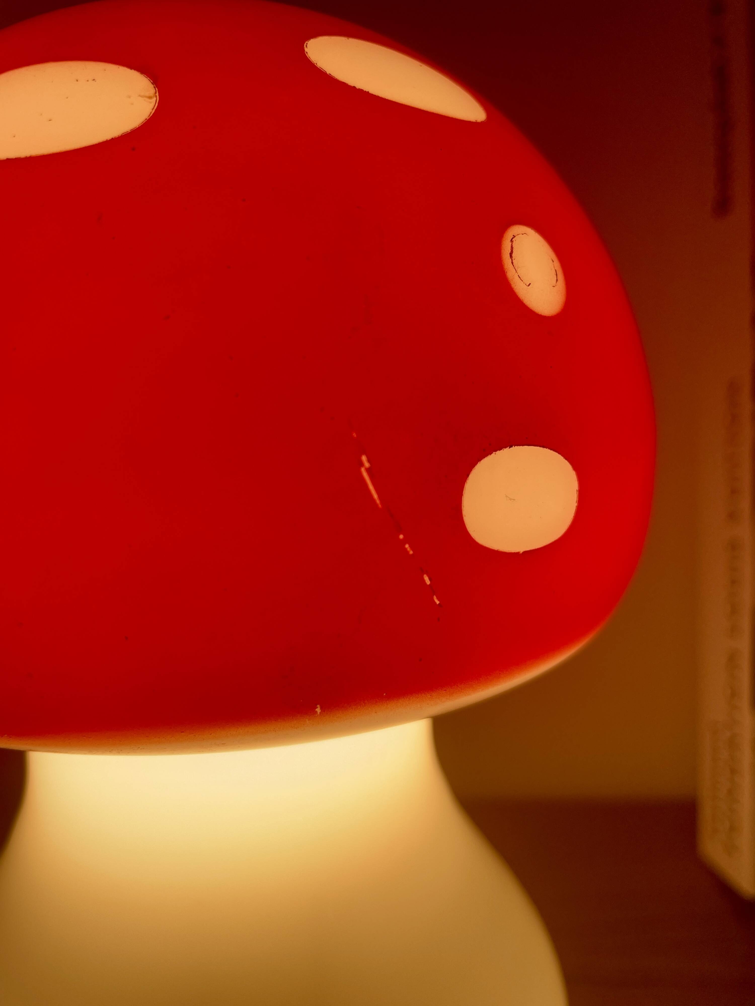 Vintage mushroom lamp