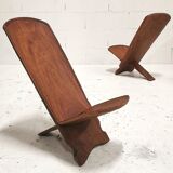 Pair of wooden chairs Palabre