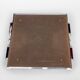 Art Deco metal and wood tray