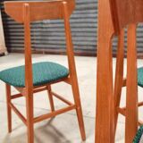 Set of 4 Chairs Drevotex Emerald Green