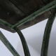Art nouveau bistro table with cast iron frame