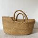 Doll's basket made of woven straw, 1970s