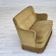 1970s, Danish 2-seater sofa, light green furniture velour, beech wood.