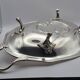 Large silver-plated metal basket Roux-Marquiand – Superb rococo decoration –