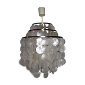 Suspension lustre panton fun pampilles de nacre années 1960