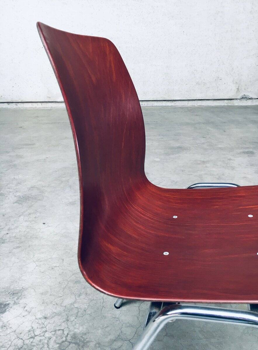 Mid-Century Design Stacking Chairs by Elmar Flötotto for Pagholz, Germany, 1960s, Set of 12