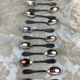 Box of 12 old spoons