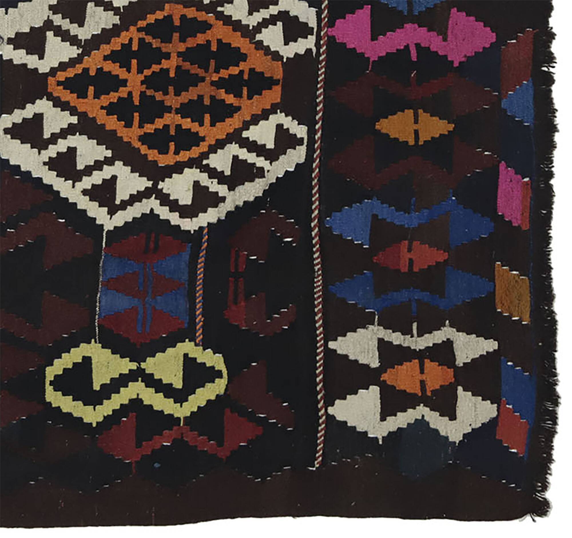 Turkish Kilim Yuruk Vintage 172x245 cm Geometric Motifs