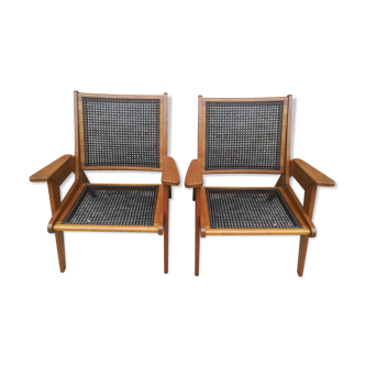 80s canning armchairs