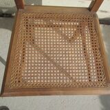 Lot of 6 art deco chairs in walnut