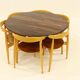 Heart dining set, designed by Hans Wegner for Fitz Hansen,  Denmark 1960s