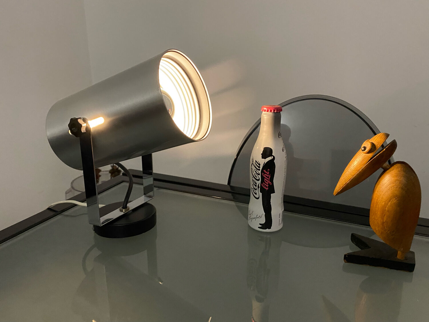 Lamp lamp spot tube Philips vintage 70 aluminum