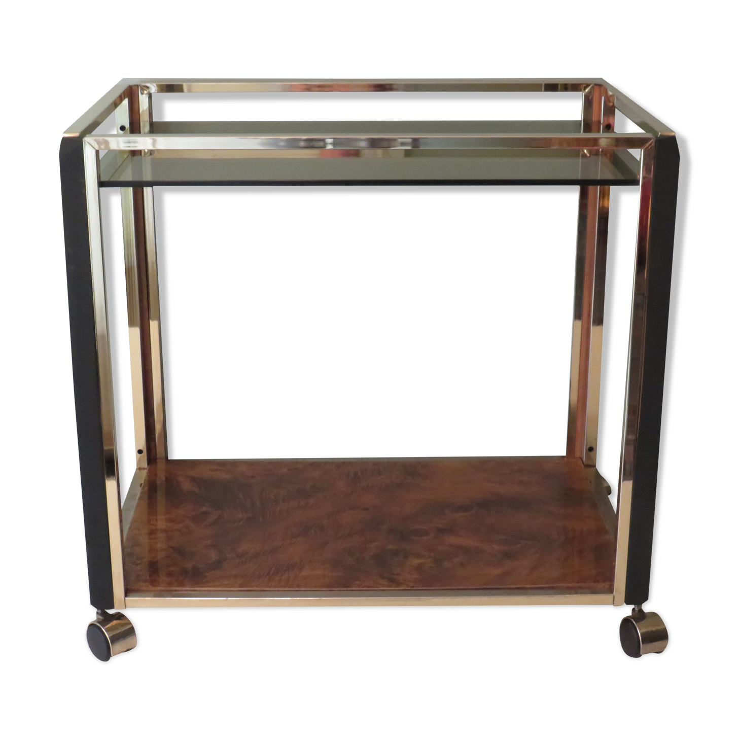 Vintage Italian beverage cart in the style of Romeo Rega, 1970