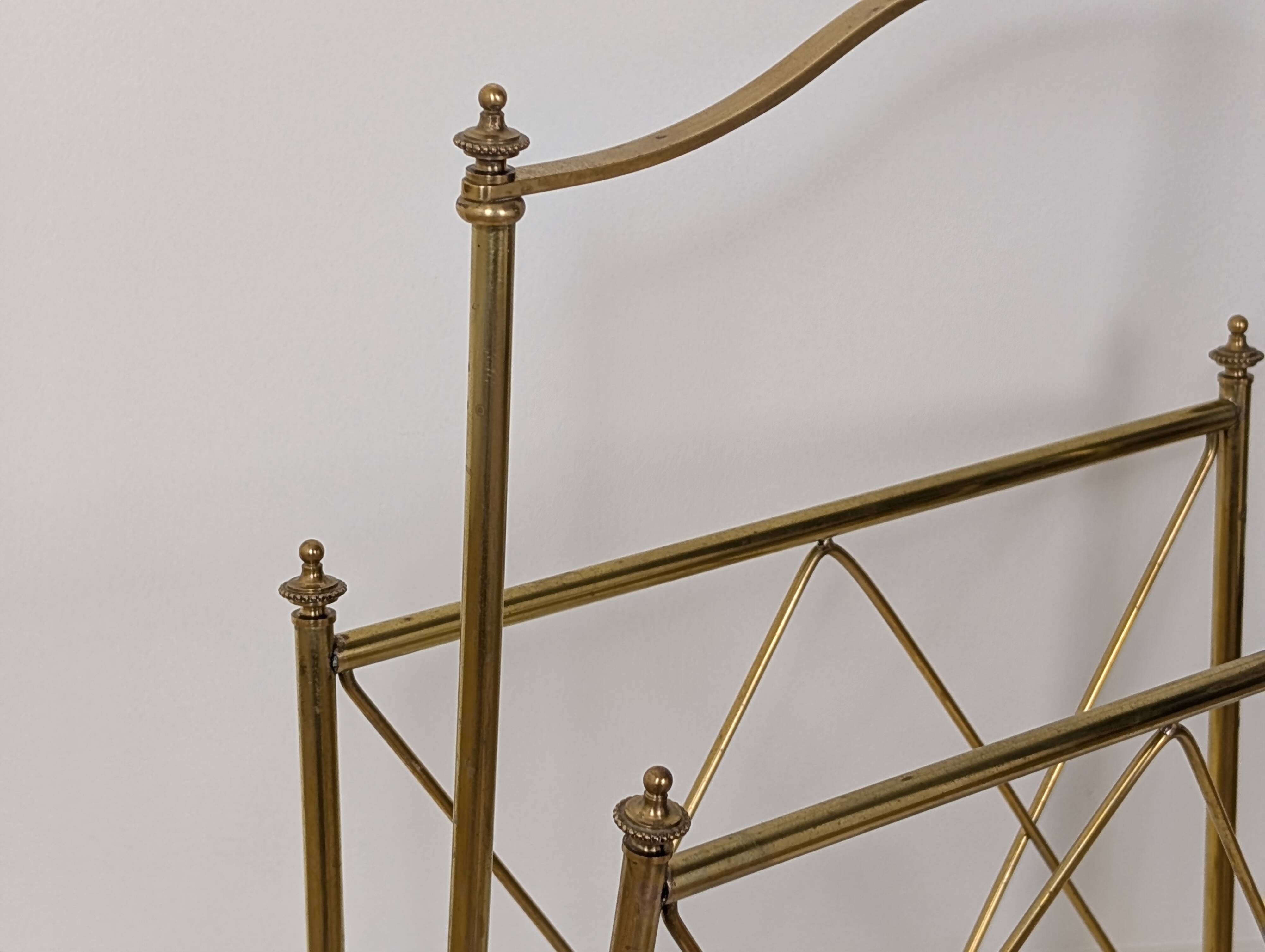 Brass magazine rack