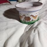 Old Quimper earthenware pot