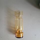 Amber tinted glass cylinder vase