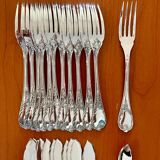 Christofle Marly model, fish cutlery, excellent condition