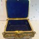 Jewelry box in gilded bronze with two patinas 20th century