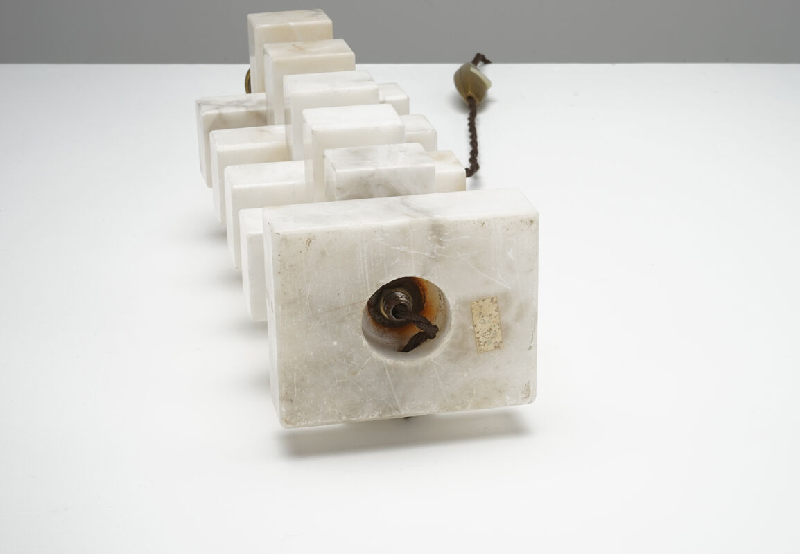 Modernist marble lamp circa 1970