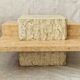 Square Mactan stone coffee table by Magnussen Ponte