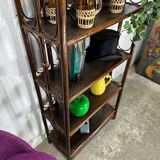 Rattan bookcase