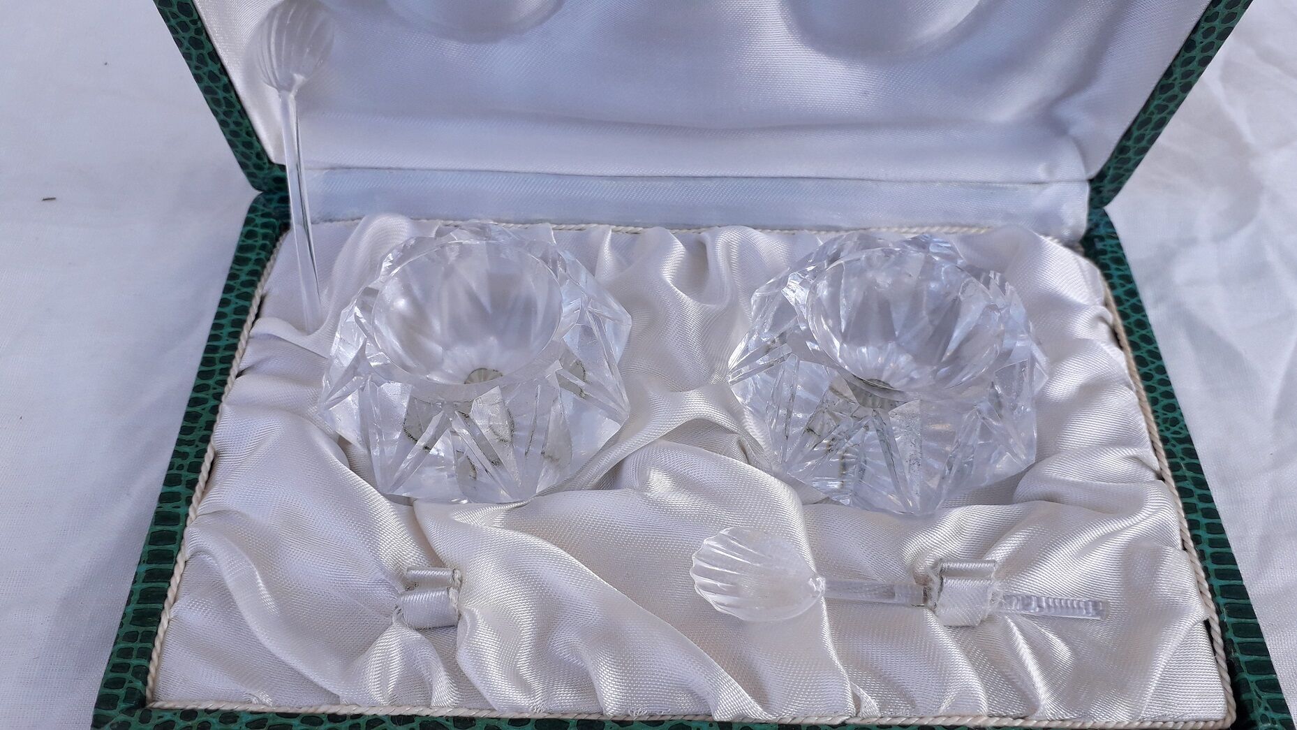 Salière poivrière en cristal