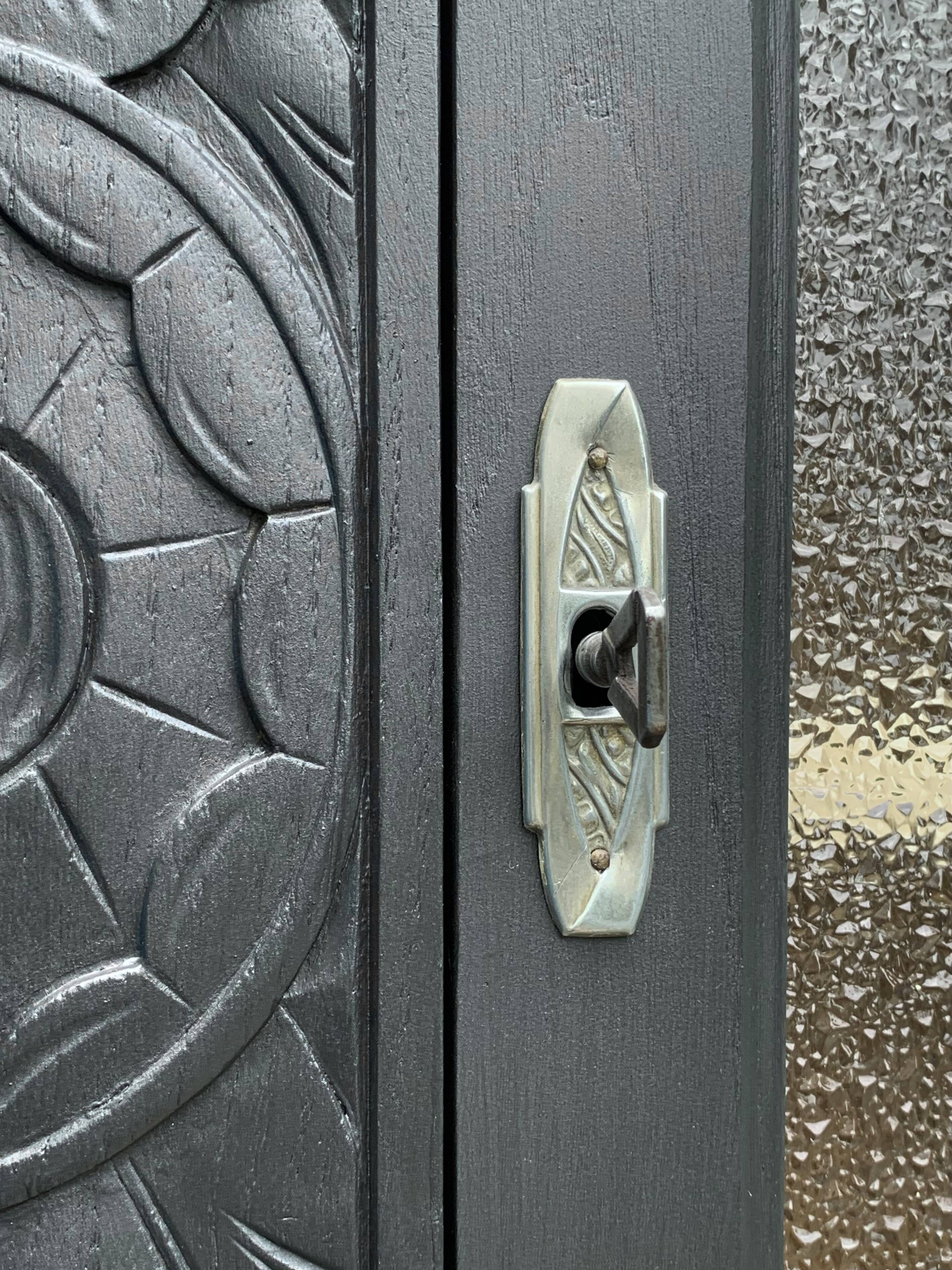 Parisian art deco buffet in solid walnut 1930