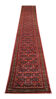 Long Red Wool Vintage Persian Runner Rug Handwoven Oriental Carpet- 80x475cm