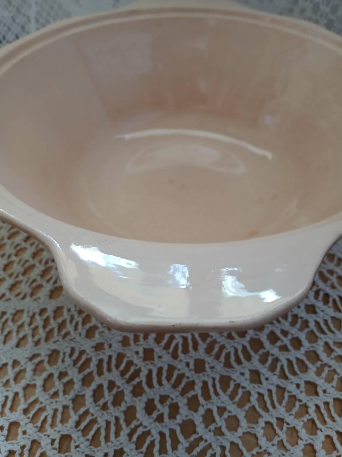 Antique salad bowl from Digoin and Sarreguemines