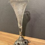Cone vase, cut crystal bouquet (most certainly Baccarat, Saint Louis ...)