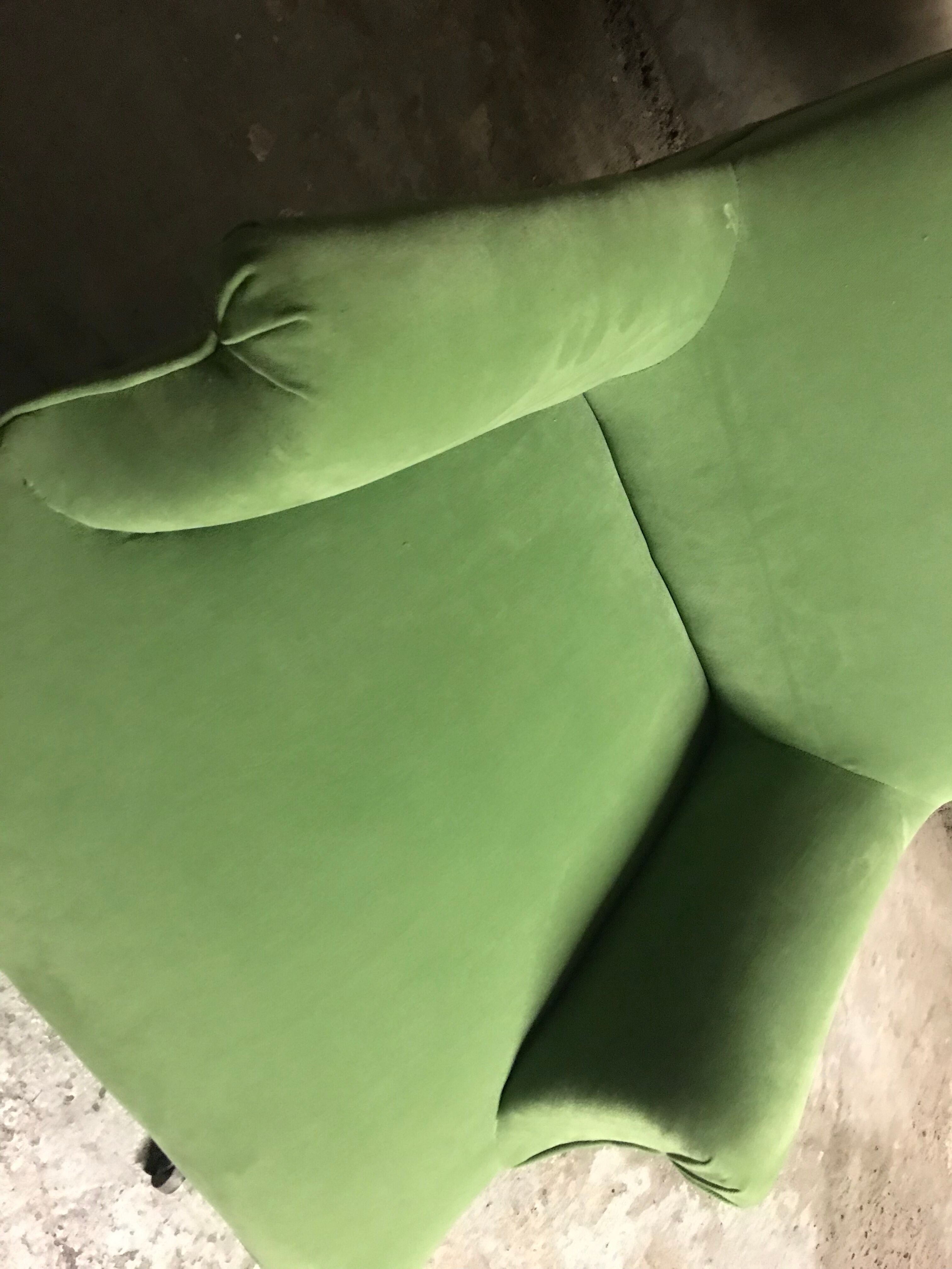 Fauteuil  Napoléon III vert