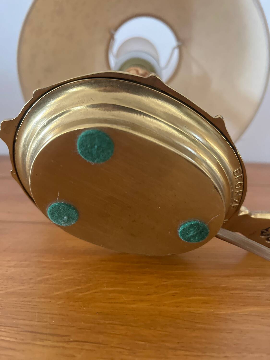 Vintage Brass Candle Bedside Lamp