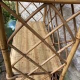 Vintage rattan shelf