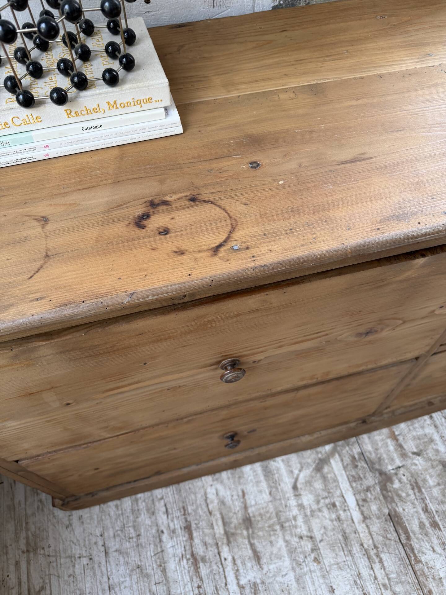 1950s pine workshop furniture 175cm