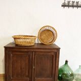 Duo of wicker baskets