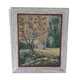 Painting painting oil Pommiers in bloom