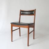 Pair of denmark chairs scandinavian design 1960s vintage 70s 1970s