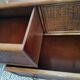 Chest of drawers braided rattan and wood