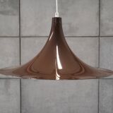 Brown pendant lamp, Danish design, 1960s, production: Denmark