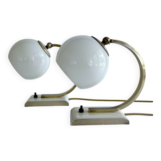 Pair Art Deco Lamps