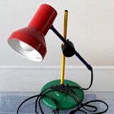 Color block table lamp