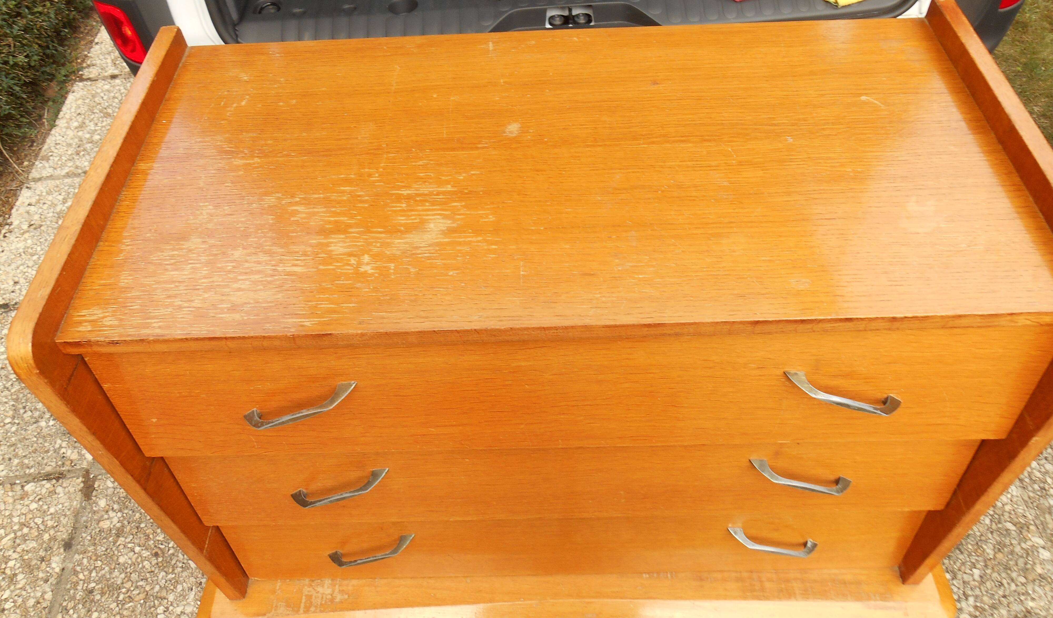 Commode pieds compas vintage 50/60