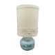 Lampe vintage céramique bleue